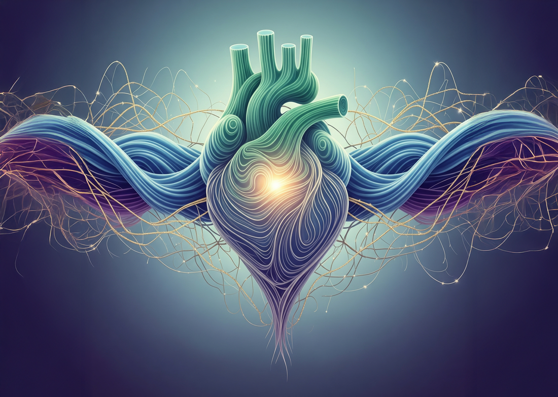 heart with a glow and energy fields coming out