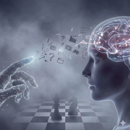 an ai hand controlling someone's mind